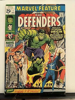 Marvel Feature #1 (1971) 1st Team Appearance And Origin Of The Defenders. • $95