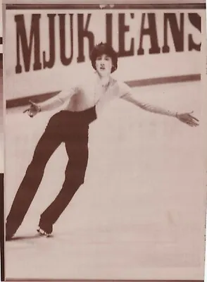 Original Press Photo Ice Skating Robin Cousins Lake Placid Olympics 19.2.1980 B • £5