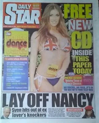 DAILY STAR 14 August 2004 - Michelle Marsh + 4 Others Michelle Clack • £3.99