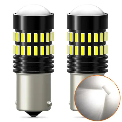 AUXITO P21W 1156 7506 6000K White LED Reverse Backup Light Bulbs SMD Free Return • $11.96