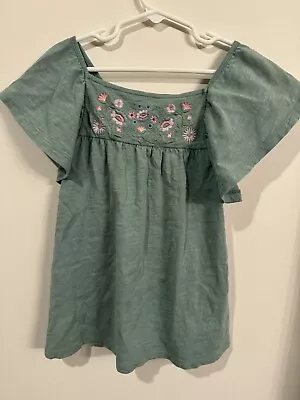 Mini Boden Girls Floral Short Sleeve T-shirt Size 9-10 Years • $12