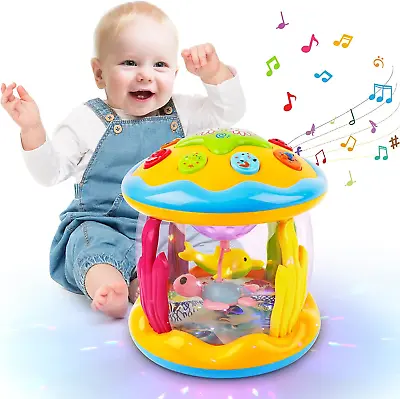 L&Y Baby Toys 6 To 12 Months Ocean Projector Light Up Toys With Music Sensory • £21.82