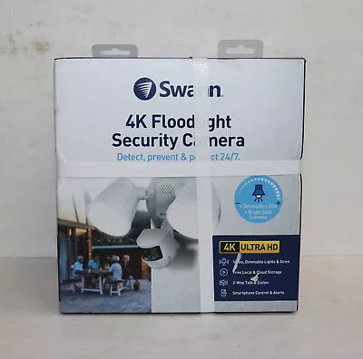 Swann SWIFI-4KFL0CAM-US 4K UHD Waterproof Motion Activated Flood Light Camera • $99.85