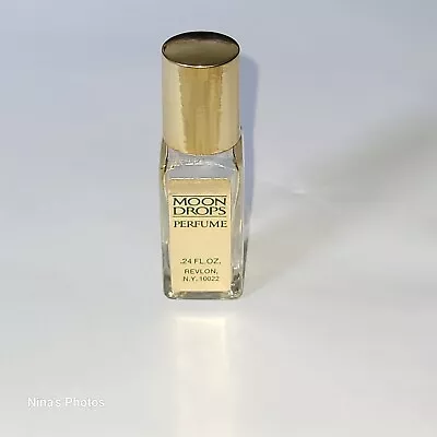 Vintage Revlon Moon Drops Empty Collectible Mini .25 FL Oz Perfume Bottle • $18.74