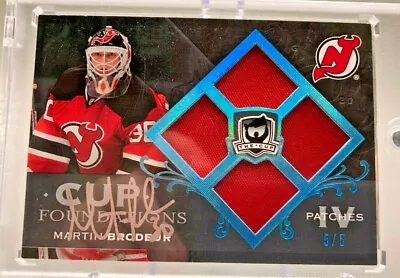 2007-08 UD The Cup Foundations Martin Brodeur Auto / Quad Patch # 5/5 SSP • $350