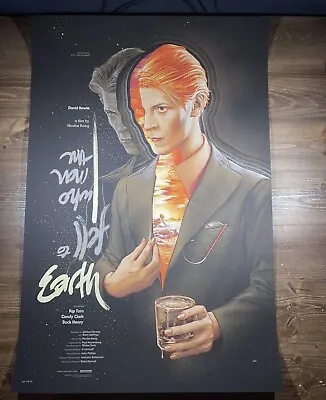The Man Who Fell To Earth Poster Print Martin Ansin MONDO Bowie 2018 SDCC AP#/50 • £178.55
