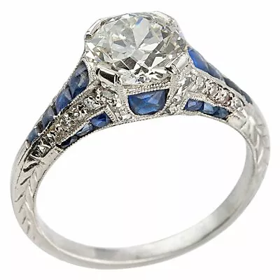 2.60 Ct Round Cut Lab-Created Diamond Romantic Proposal 1920's Old Vintage Rings • $144.56