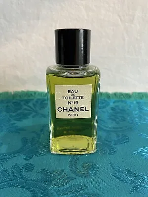 Chanel No 19 3.38 Oz/ 100 Ml Eau De Toilette Splash Bottle Vintage Paris Perfume • $140