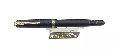 Vintage 1942  Parker Vacumatic Fountain Pen 5.28   BLUE 2-tone 14K Med Nib • $99