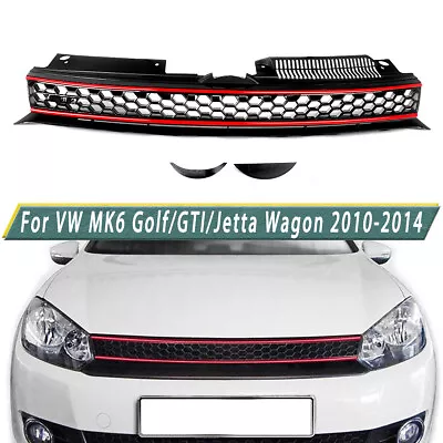 For VW MK6 Golf GTI Jetta Wagon 2010-2014 Front Upper Grille No Emblem • $40.99