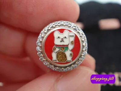 Pandora Lucky Cat S925 ALE Silver Charm Exclusive ENG792016CZ_23 (0128) • £85