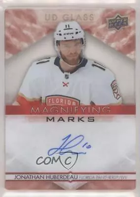 2021-22 Ovation UD Glass Magnifying Marks Red /10 Jonathan Huberdeau #MM-JH Auto • $79.89