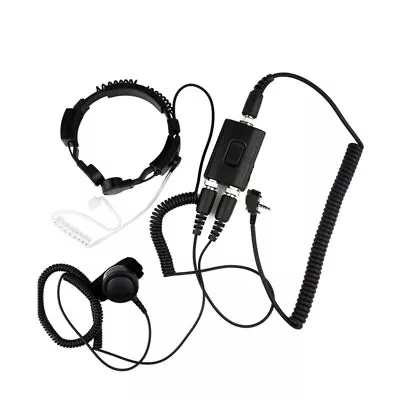 FBI Tactical Military Throat Mic Headset For Vertex EVX530 EVX531 EVX539 VX351 • $47.99