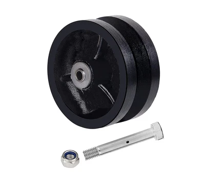 $30.16 • Buy SYRATION 4 X1-1/2  Cast Iron V Groove 4"x1-1/2", 1 Black Wheel 