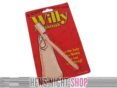 Willy Pecker Penis Dicky Toothbrush Novelty Hens Night Party Joke Gift • $4.95