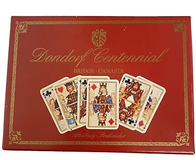 Vintage Dondorf Centennial Bridge Canasta Cards West Germany Altenburg Stralsund • $39.99