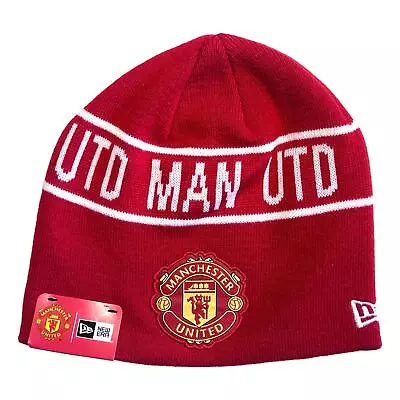 New Era Men's Manchester United Cuff Knit Beanie - Red • £13.86