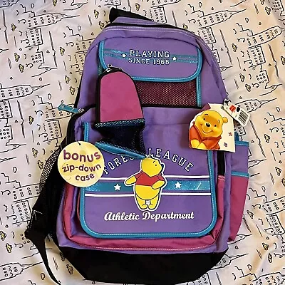 Vintage Rare Meijer Disney Bag  Winnie The Pooh Backpack Purple Pink • $45