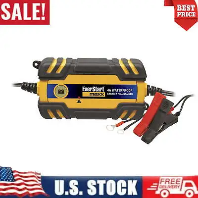 Automatic Battery Charger/Maintainer Automotive & Marine 4 Amp Waterproof 12V • $37.28