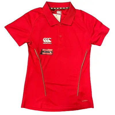 Canterbury Rugby Women's Polo (Size 6UK) Team Dry Polo Shirt - New • £9.99