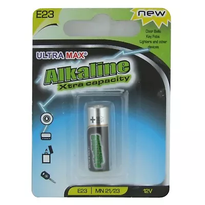 £3.55 • Buy Ultramax E23 MN21 MN23 23A L1028 A23 LRV08 V23GA VR22 MS21 Alkaline Battery 12v