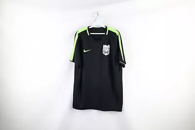 Nike Mens Size XL Spell Out Detroit Motor City Soccer Jersey Black Polyester • $35.95