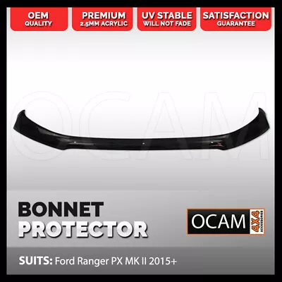 Bonnet Protector For Ford Ranger PX MKII PX MKIII 2015-06/2022 Raptor Tinted G • $99