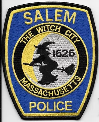 Salem Mass Ma Police Dept Patch The Witch City Witch On A Broom Spd Mass  • $4.99