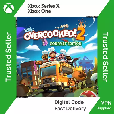 Overcooked! 2 - Gourmet Edition - Xbox One Series X|S - Digital Code - VPN • £6.99