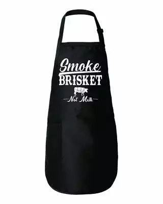 Smoke Brisket Funny BBQ Grill Master Chef Apron Funny Father's Day Gift • $17.99