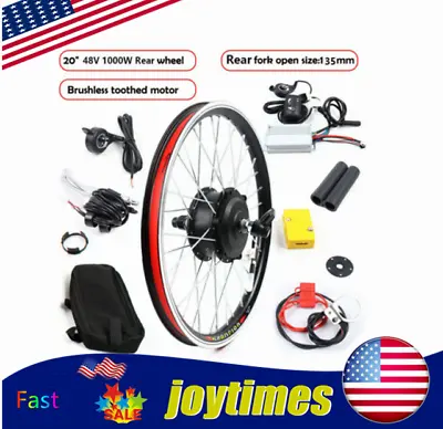 20  Inch 1000W 48V E Bike Electric Bicycle Conversion Kit Rear Wheel Hub Motor • $218.50