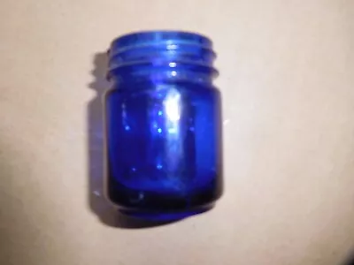 Vintage Vicks VAPORUB~Cobalt Blue Glass Jar - No Lid • $0.99