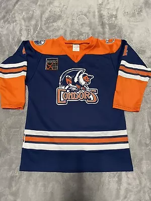 BAKERSFIELD CONDORS Oilers Youth XL HOCKEY JERSEY Promo Lowe #4 • $29.95