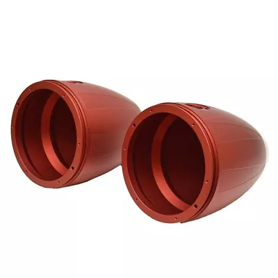 MasterCraft Boat Tower Speaker Cans 404824RD | 7 3/8 Inch Red (Pair) • $847.23