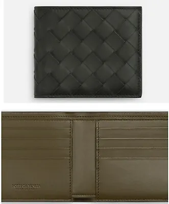 BOTTEGA VENETA Mens Leather INTRECCIATO Bifold Wallet • $550