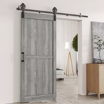 Wooden Door Sliding Door Track System Modern Internal Barn Door Hardware Set Kit • £32.95