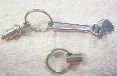 2 1/2  Adjustable Wrench Tool Mini Miniature VTG On Detachable Key Chain Ring • $9.99