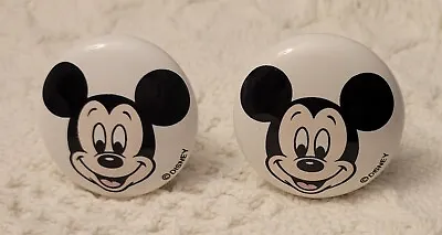 Disney Mickey Mouse Face Set Of 2 Drawer Knob Cabinet Handle Pulls White Ceramic • $8.99