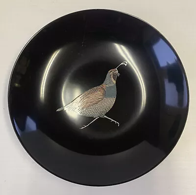 Couroc Quail Bird Inlay Salad Dish By Couroc Of Monterey California USA 7 3/4 U • $24.99