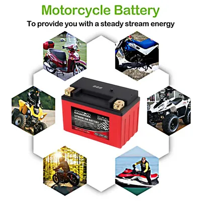 9-BS 12V 9AH 9-BS 280CCA Motorcycle Lithium Battery For ATV BUGGY SCOOTER Honda  • $176.69