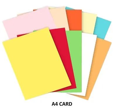 500 Sheets A4 Coloured Card ~ 160gsm Printer Copier Craft Ream - Select A Colour • £25.99