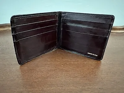 GENUINE VINTAGE EEL SKIN CLASSIC BI-FOLD MEN'S WALLET Brown • $10