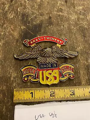 Vtg Made In USA Eagle Emblem Harley Sissybar Battery Cover Derby Chopper Shovelh • $24.95