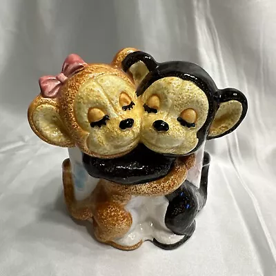 Napco Hugging Monkeys Baby Nursery Planter • $18