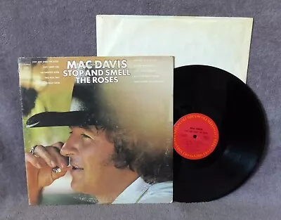 Mac Davis Stop And Smell The Roses LP Vinyl 1974 Columbia KC 32582 Folk Country • $5