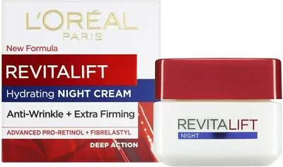 L'Oreal Paris Revitalift Anti-Wrinkle + Firming Pro Retinol Night Cream 50 Ml • £9.99