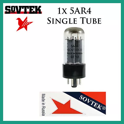 New 1x Sovtek 5AR4 / GZ34 / 5U4 | One / Single Rectifier Tube | Free Ship • $34.45