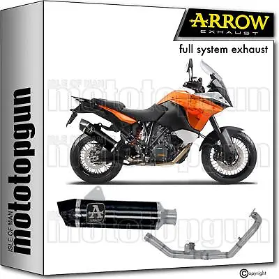 Full System Exhaust Rc Black Aluminium C Mrt Arrow Ktm 1190 Adventure 13/16 • $1237.50