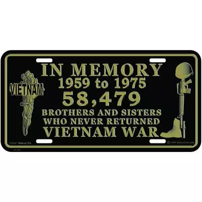 Vietnam In Memory License Plate • $11.90