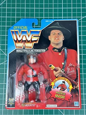 Vintage Hasbro WWF The Mountie Wrestling Figure Blue Card WWE • $125